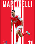 Plakat - Gabriel Martinelli i jubel - admen.dk