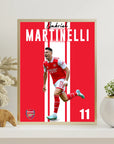 Plakat - Gabriel Martinelli i jubel