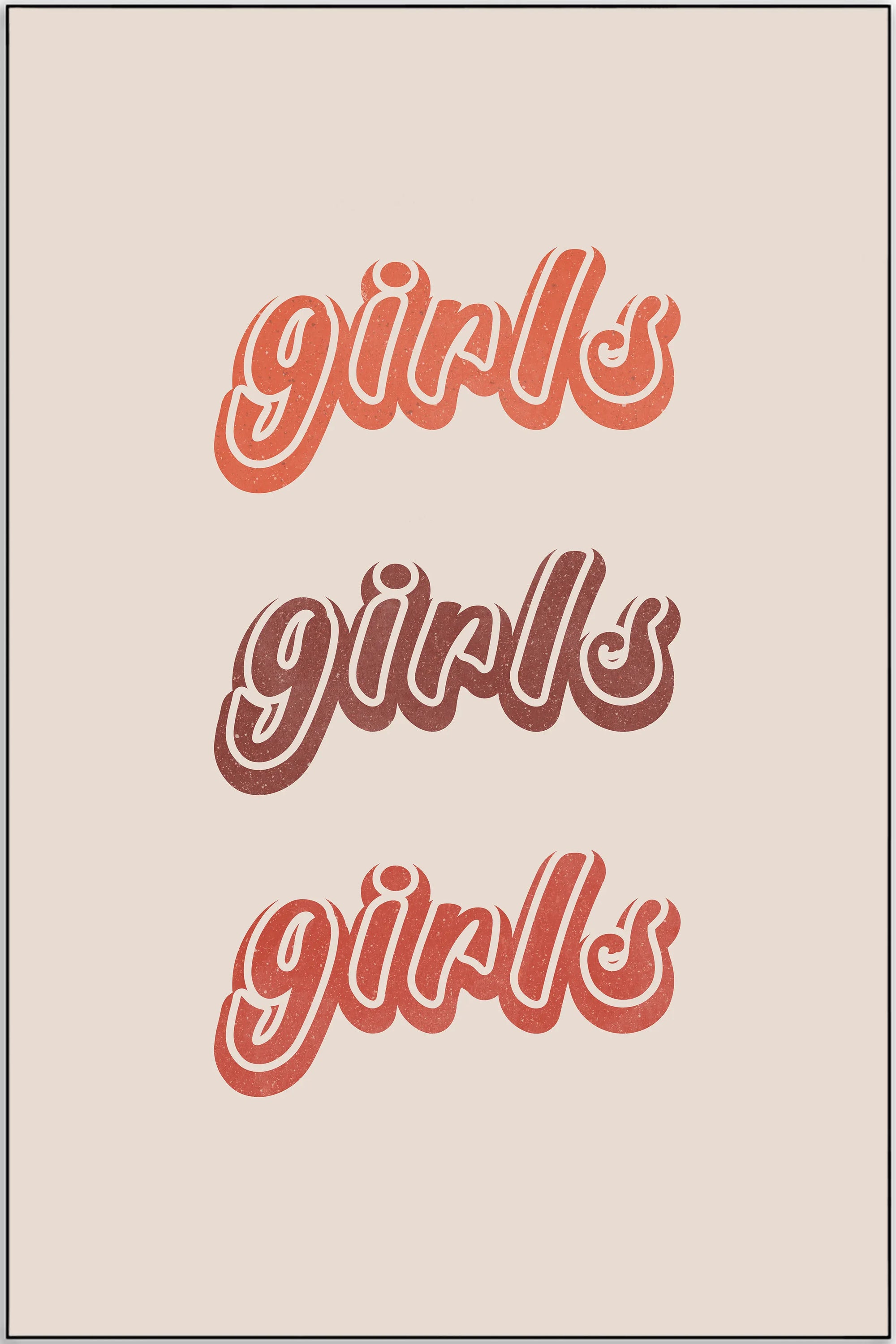 Plakat - Girls girls girls kunst - admen.dk