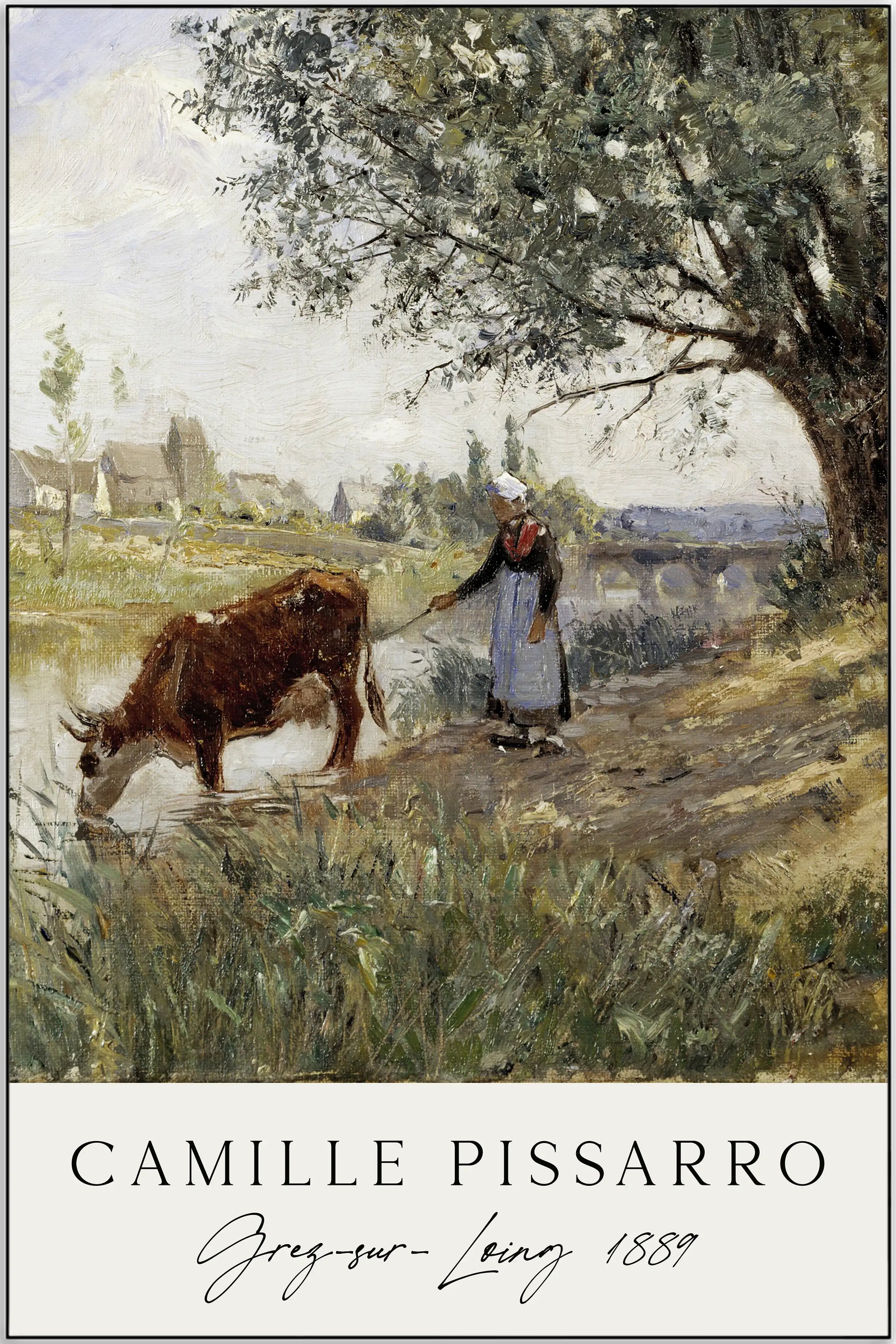 Plakat - Camille Pissarro - Grez sur Loing - admen.dk