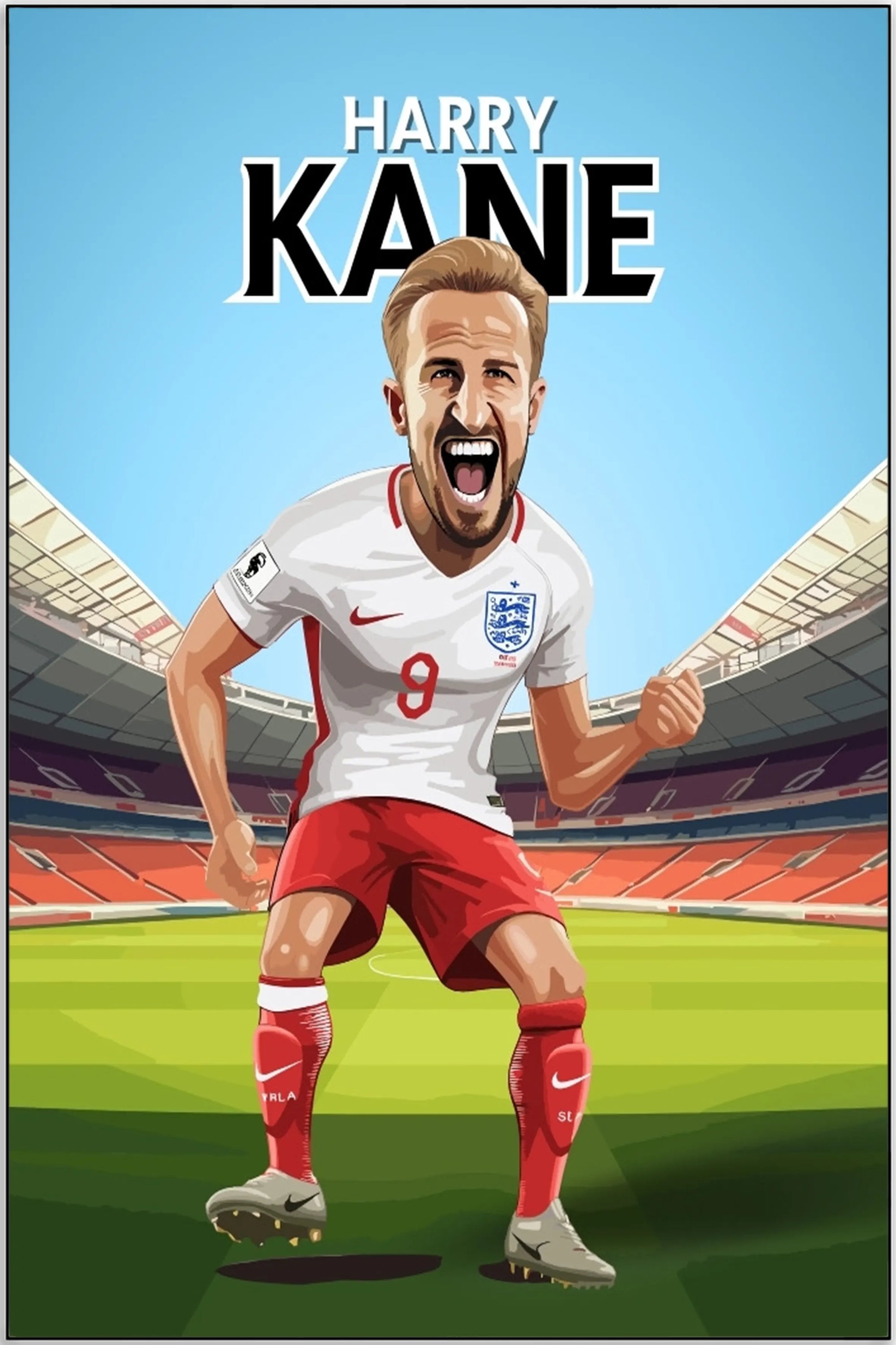 Plakat - Harry Kane og jubelsejr - admen.dk