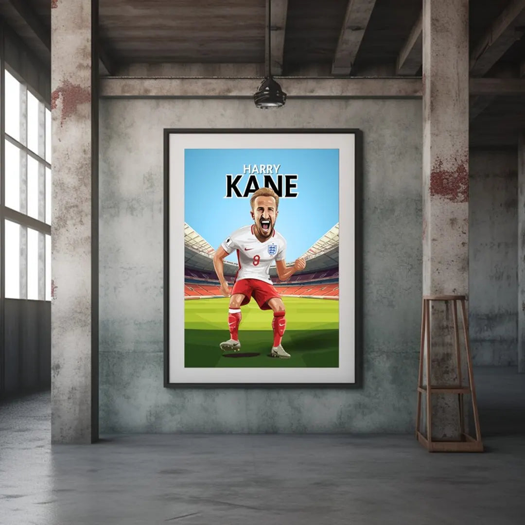 Plakat - Harry Kane og jubelsejr - admen.dk