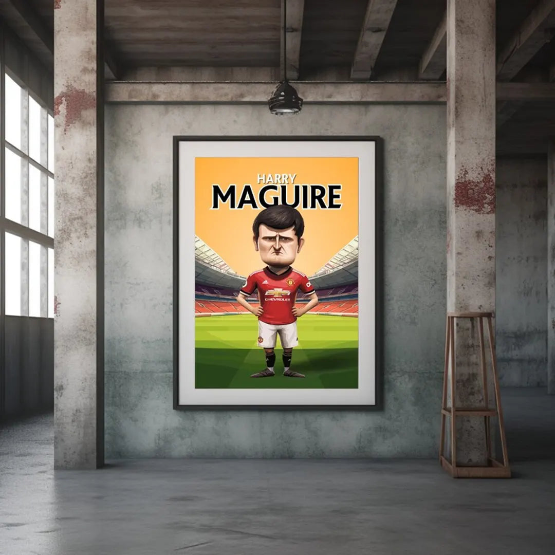 Plakat - Harry Maguire og ingen smil - admen.dk