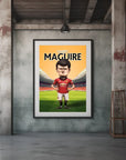 Plakat - Harry Maguire og ingen smil - admen.dk