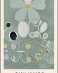 Plakat - Hilma af Klint - Adulthood green kunst - admen.dk