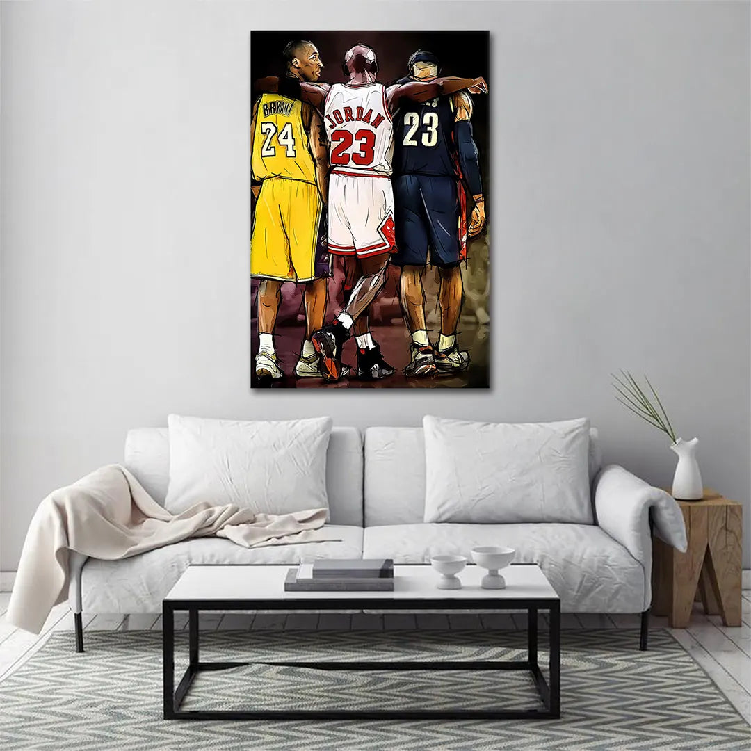 Plakat - Ikoner, Kobe, Lebron, Michael - admen.dk