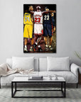 Plakat - Ikoner, Kobe, Lebron, Michael - admen.dk