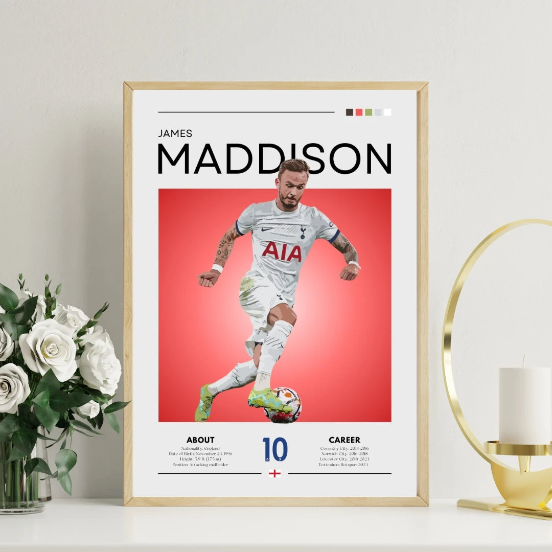 Poster - James Maddison graphic look