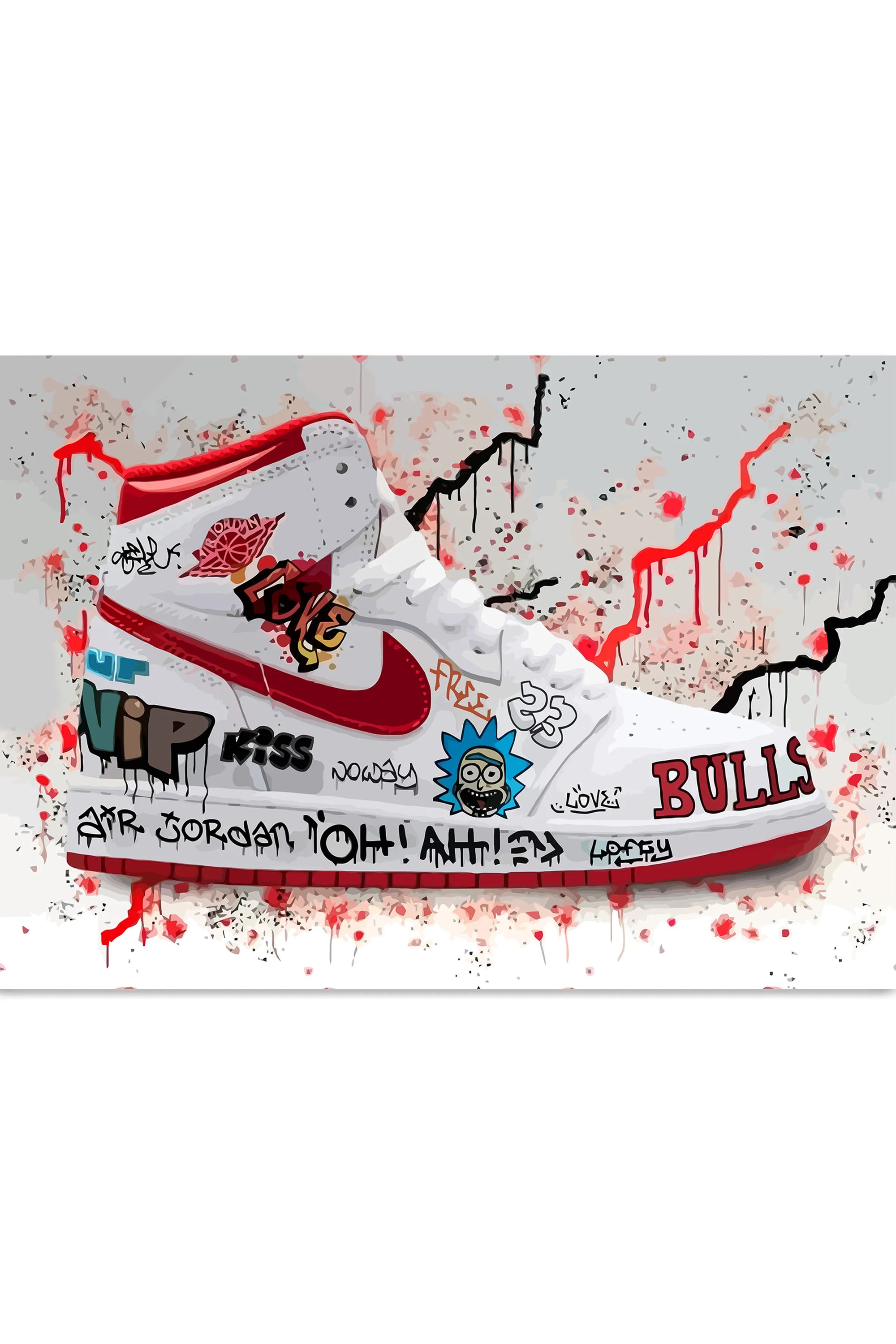 Plakat - Jordan air Bulls - admen.dk