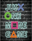 Plakat - Just one more game - admen.dk