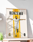 Plakat - Karim Benzema i jubel - admen.dk