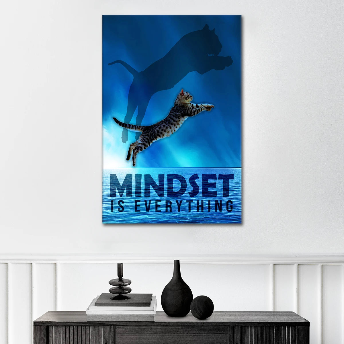 Plakat - Kat - Always believe in citat - admen.dk