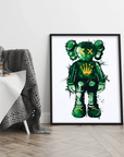 Plakat - Kaws Rolex hvid kunst - admen.dk