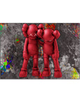 Plakat - Kaws in red kunst - admen.dk