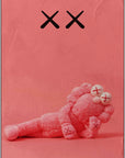 Plakat - Kaws pink kunst - admen.dk