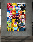 Plakat - Kaws superheroes kunst - admen.dk