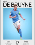 Plakat - Kevin De Bruyne grafisk look - admen.dk