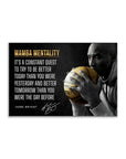 Plakat - Kobe Bryant Mamba mentality citat - admen.dk