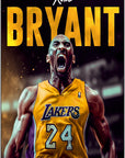 Plakat - Kobe Bryant i brøl - admen.dk