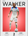 Plakat - Kyle Walker grafisk look