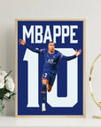 Plakat - Kylian Mbappe efter sejr