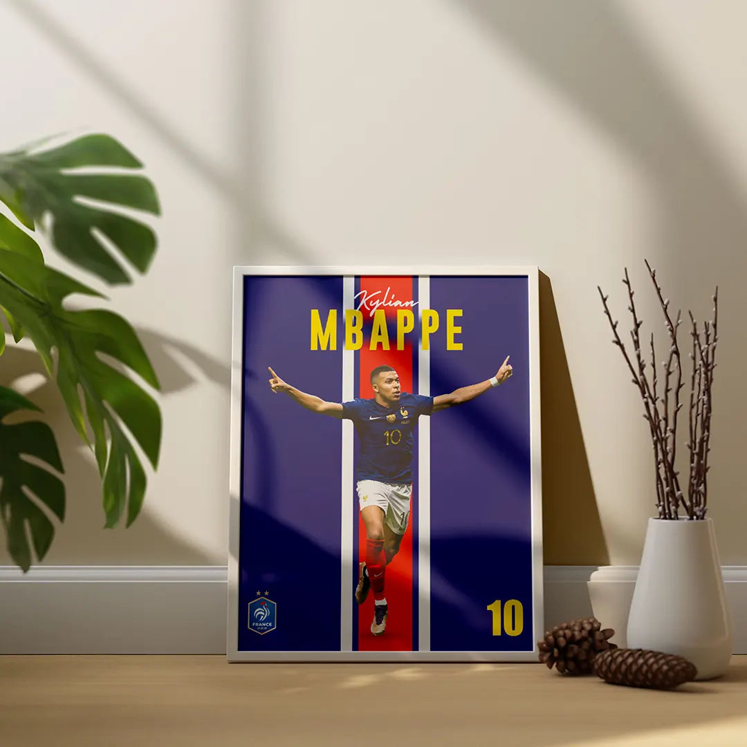 Plakat - Kylian Mbappe sejrdans - admen.dk