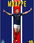 Plakat - Kylian Mbappe sejrdans - admen.dk