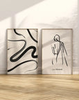 Plakat - Abstract lines kunst - admen.dk