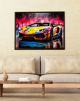 Plakat - Lamborghini streetkunst