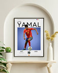 Plakat - Lamine Yamal grafisk look