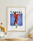 Plakat - Lamine Yamal grafisk look