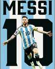 Plakat - Leo Messi 10 - admen.dk