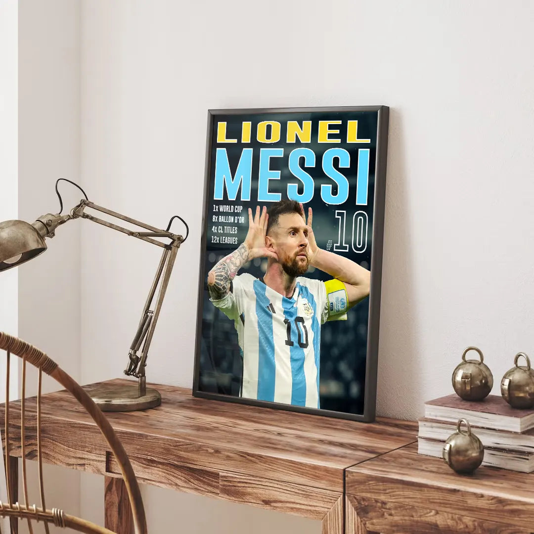 Plakat - Leo Messi style - admen.dk