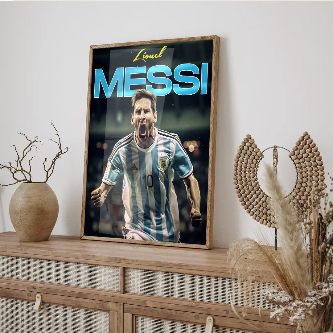 Plakat - Lionel Messi Argentina kunst - admen.dk