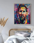 Plakat - Messi colorful kunst