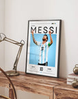 Plakat - Lionel Messi takker sin gud - admen.dk