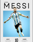 Plakat - Leo Messi i grafisk look - admen.dk