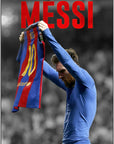 Plakat - Lionel Messi med tshirt kunst - admen.dk