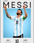 Plakat - Lionel Messi takker sin gud - admen.dk