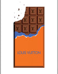 Plakat - Louis Vuitton chocolate bite - admen.dk