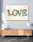 Plakat - Love streetart - admen.dk