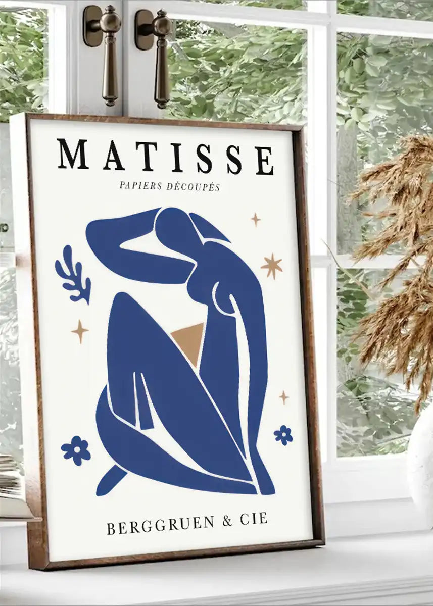 Plakat - Matisse - The dark blue lady kunst - admen.dk