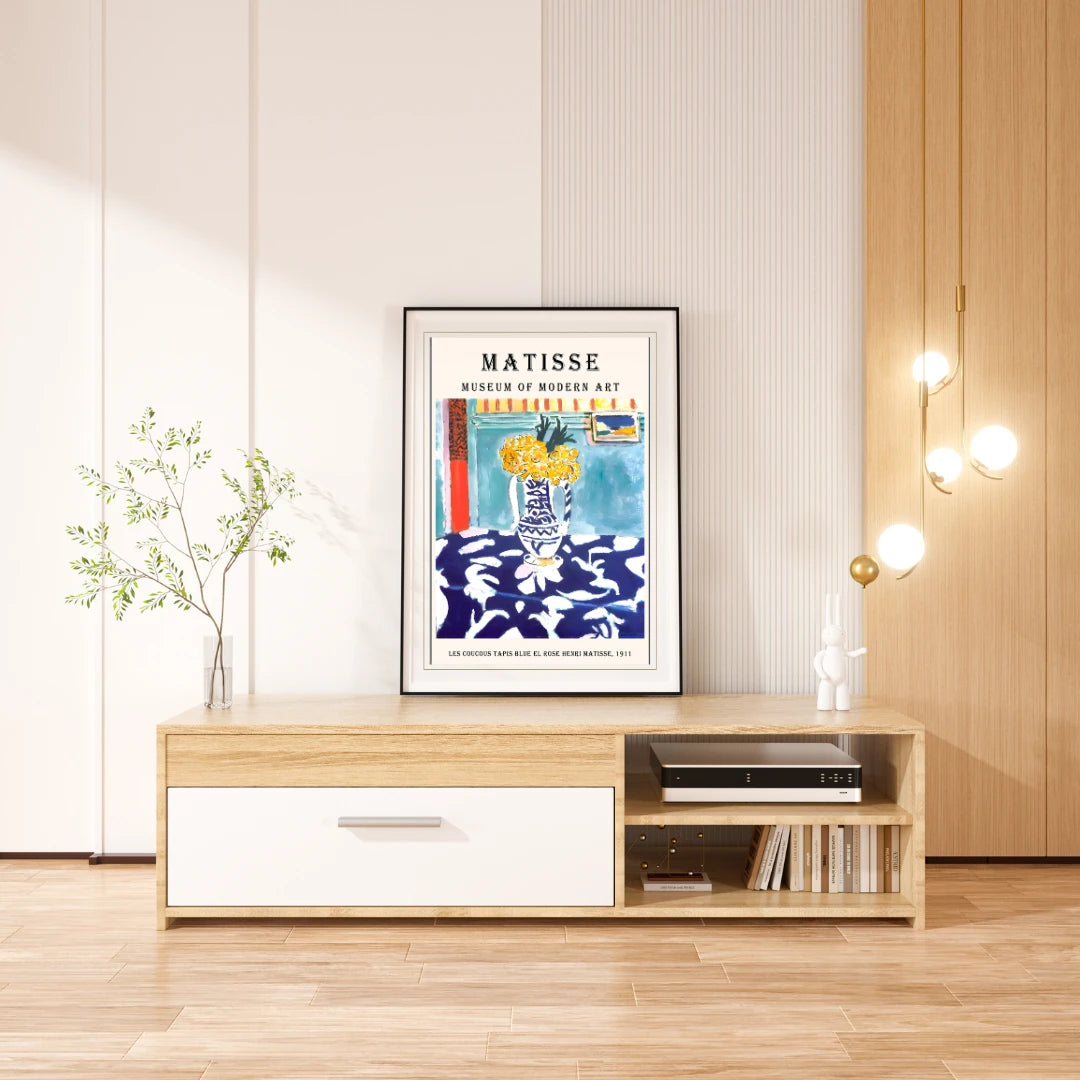 Plakat - Matisse - Blå vase med titel