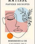 Plakat - Matisse - Papiers Decoupes - womanface - admen.dk