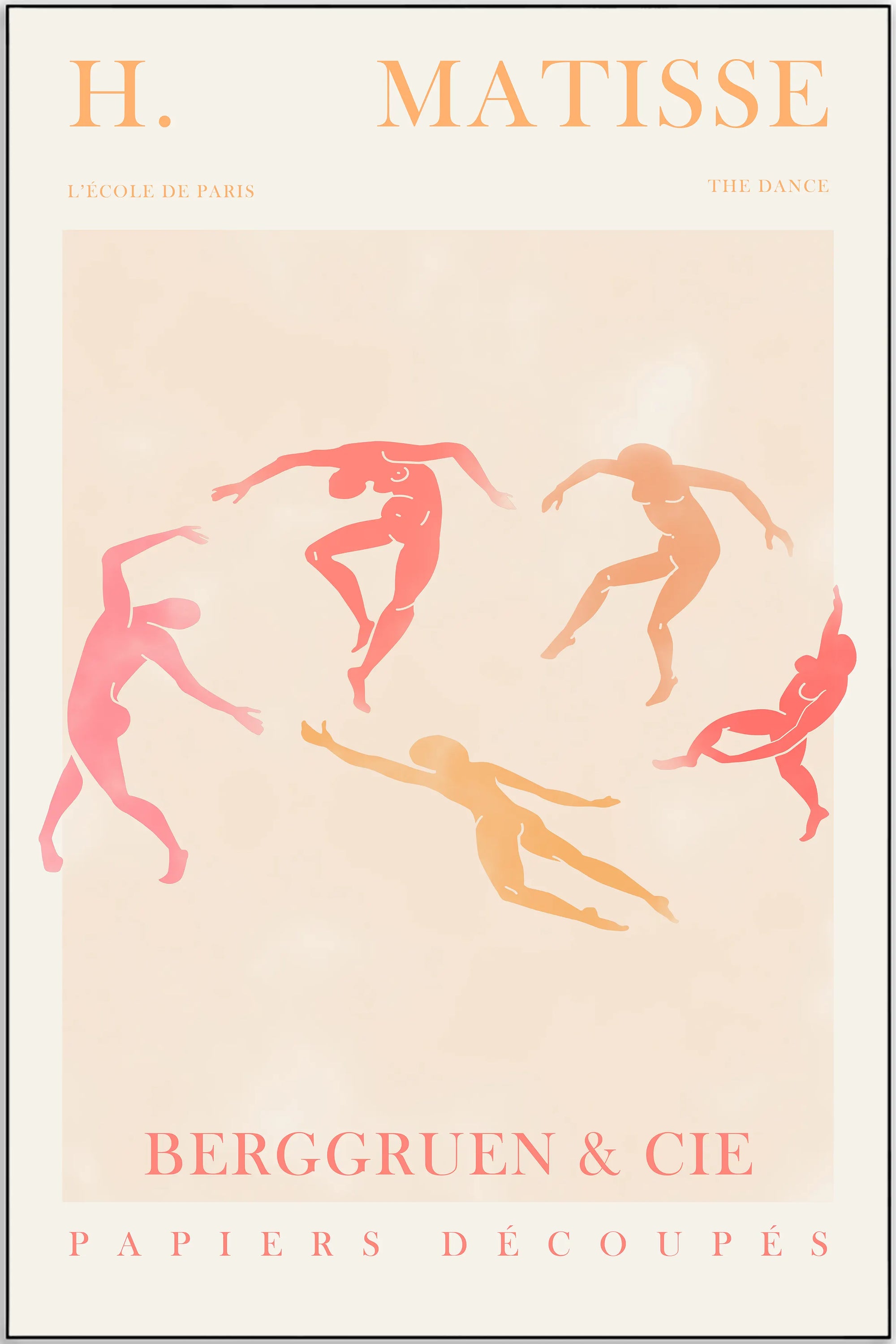 Plakat - Matisse - The dance in orange kunst - admen.dk