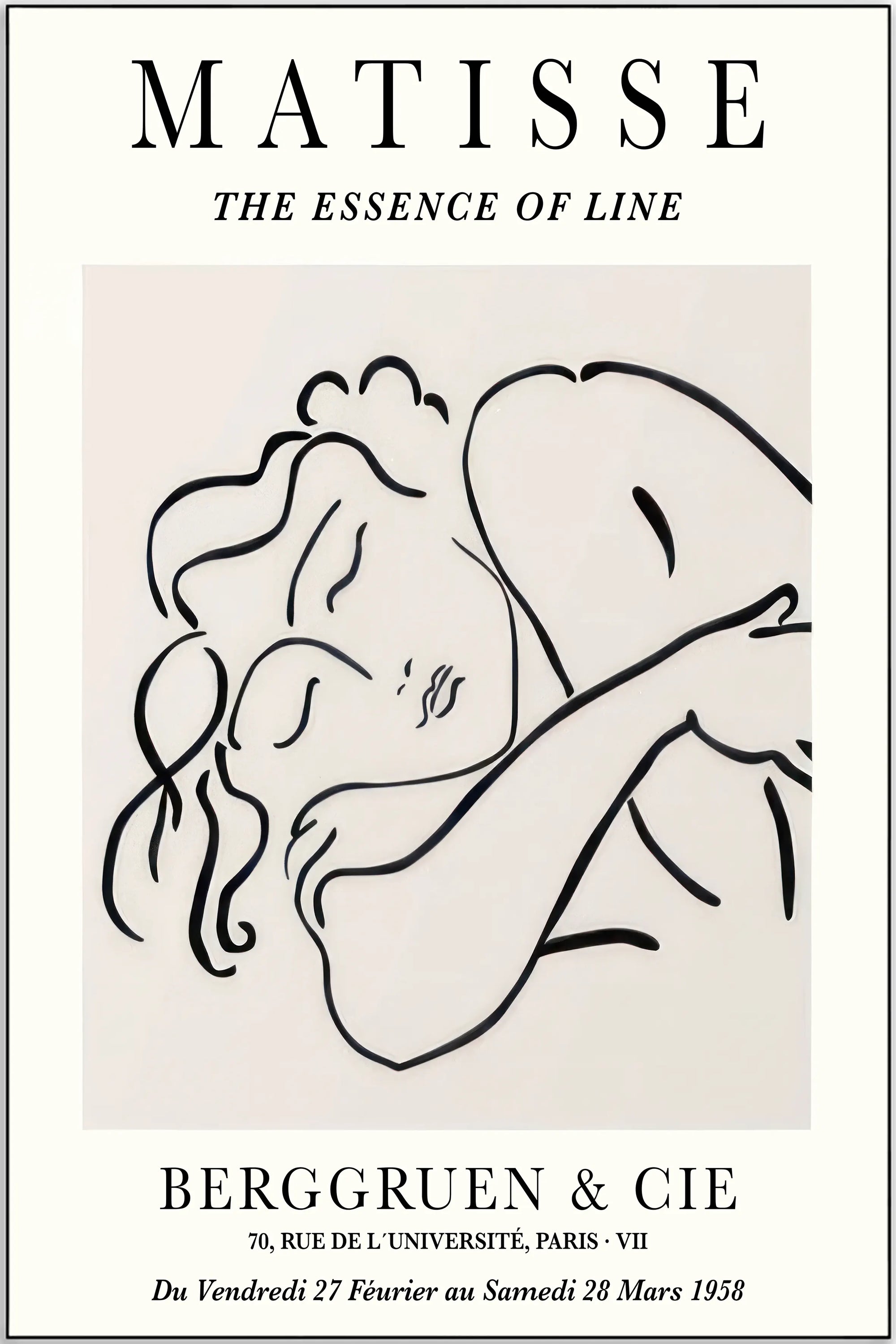 Plakat - Matisse - The essence of line kunst - admen.dk