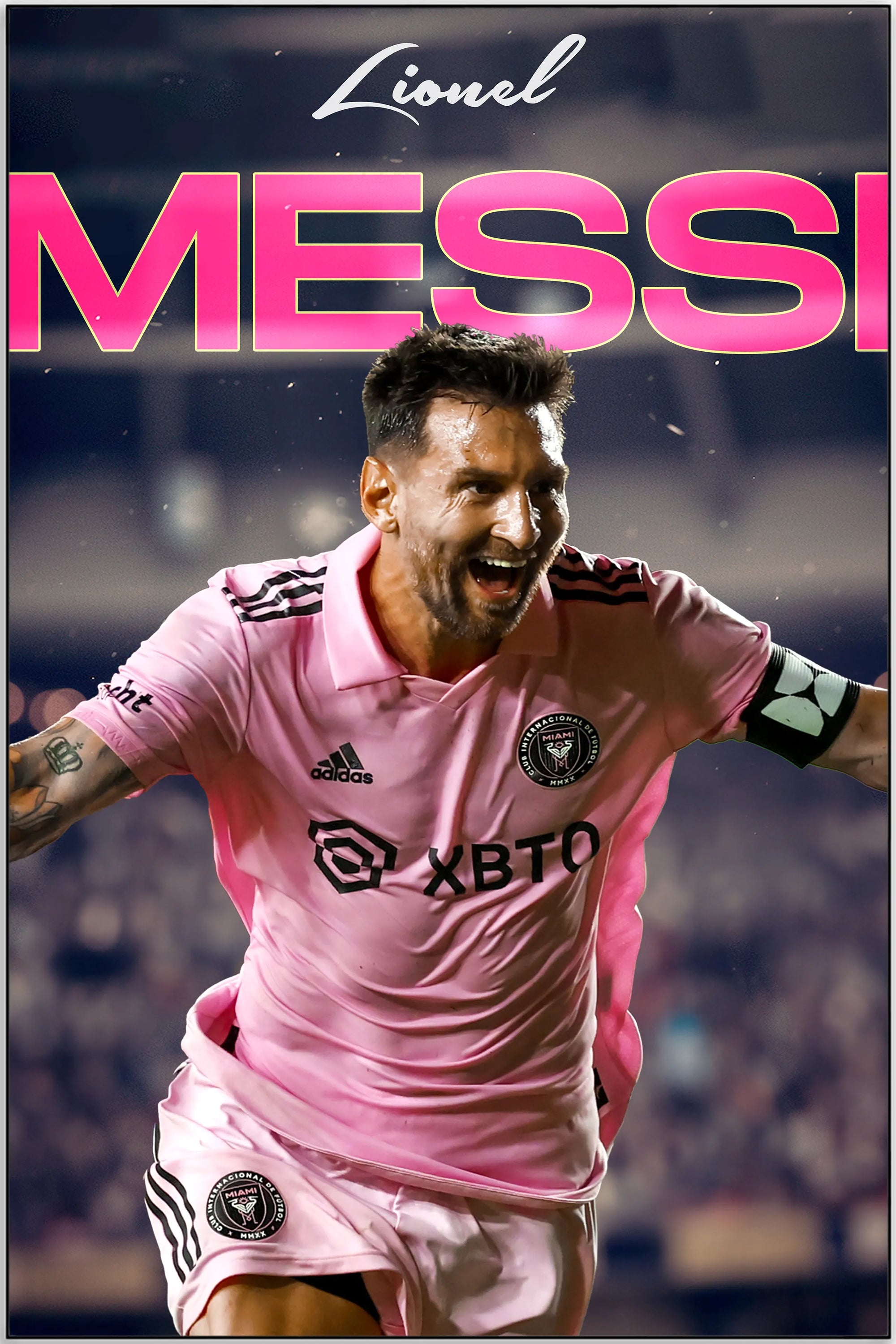 Plakat - Messi Inter Miami i jubel kunst - admen.dk