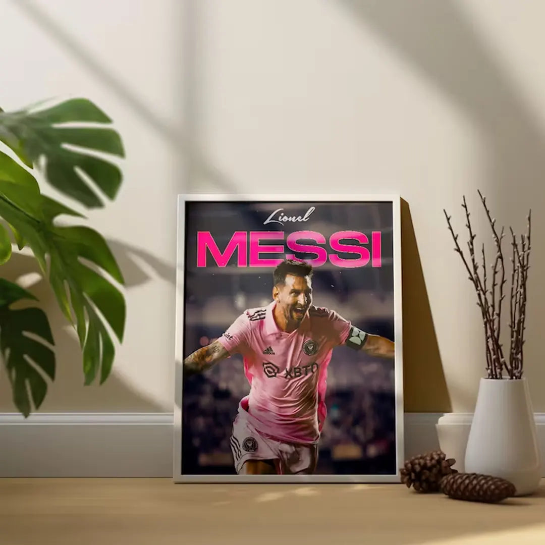 Plakat - Messi Inter Miami i jubel kunst - admen.dk