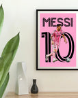 Poster - Messi Inter Miami in pink