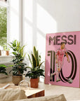 Plakat - Messi Inter Miami i pink - admen.dk